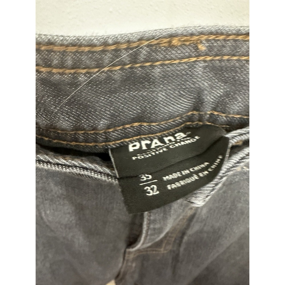PrAna Pants Mens 35x32 Blue Slim Fit Organic Cotton Stretch Casual Jeans Outdoor - Picture 5 of 7